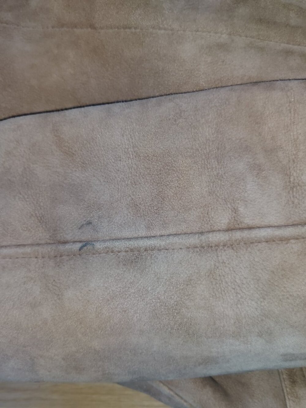 Shearling Leather Jacket XXL Vintage Mid Century - Picture 13 of 13